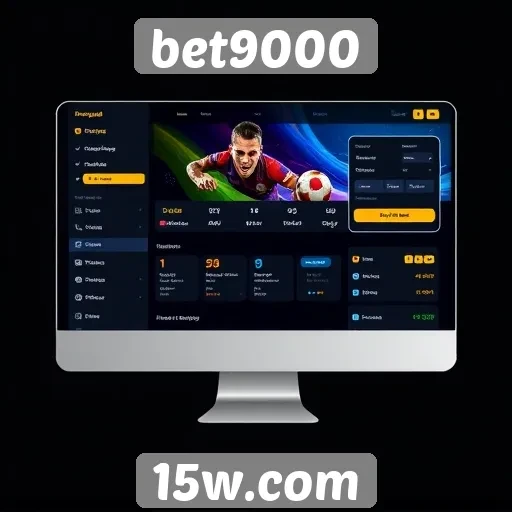 Interface do usuário do site bet9000